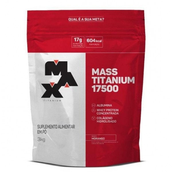 MASS TITANIUM REFIL 3KG MORANGO MAX TITANIUM