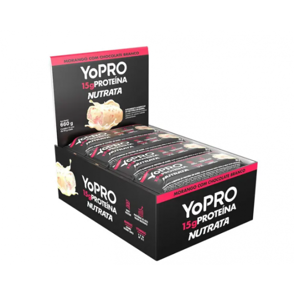 BARRA YOPRO MOR C/ CHOC BRANCO 55G NUTRATA