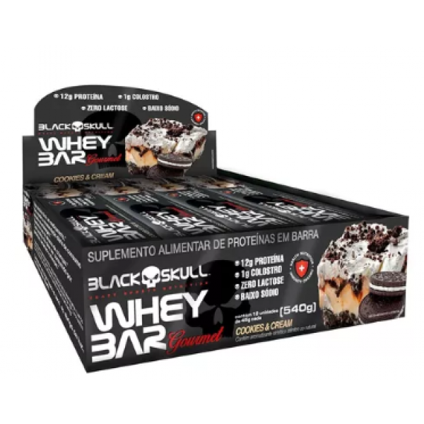 WHEY BAR GOURMET COOKIES E CREAM 45G UN. BLACKSKULL