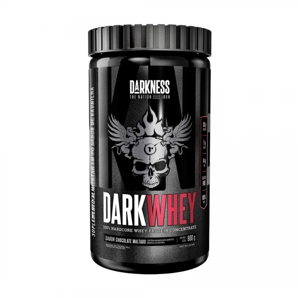  DK Dark Whey 100% Chocolate Maltado 900g pote 