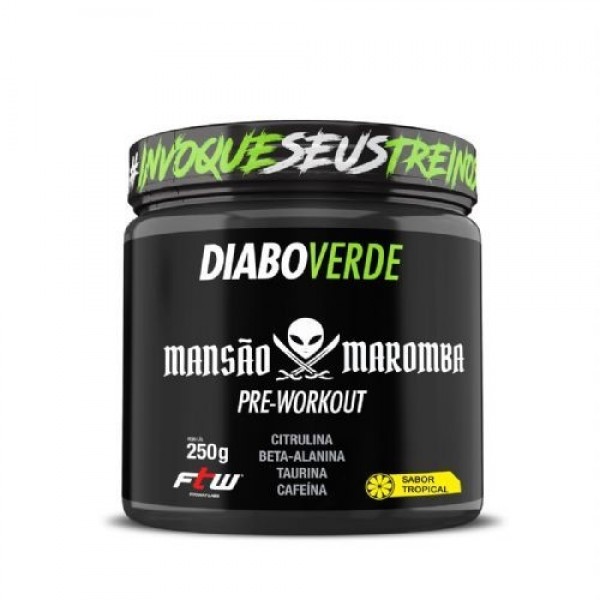 DIABO VERDE #PRE-WORKOUT MANSAO MAROMBA 250g - SABOR TROPICAL