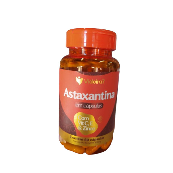 ASTAXANTINA C/VIT C, ZINCO E V7 60 CÁPSULAS