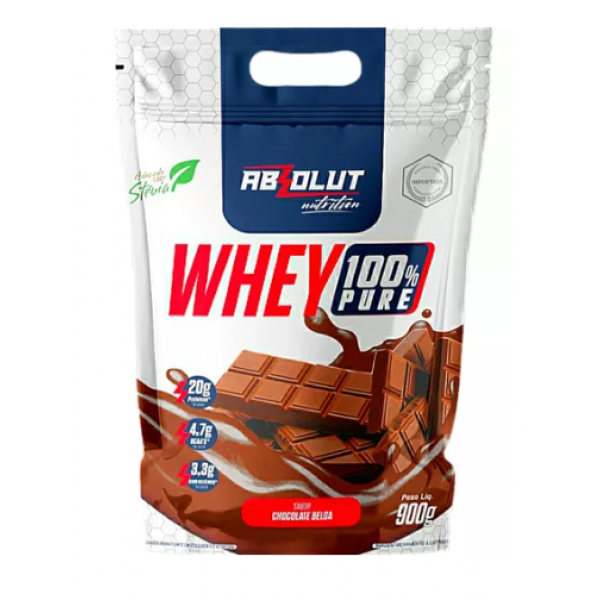 WHEY CONCENTRADO 100% CHOCOLATE BELGA ABSOLUT refil