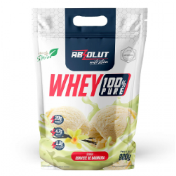 WHEY CONCENTRADO 100% SORVETE DE BAUNILHA ABSOLUT refil