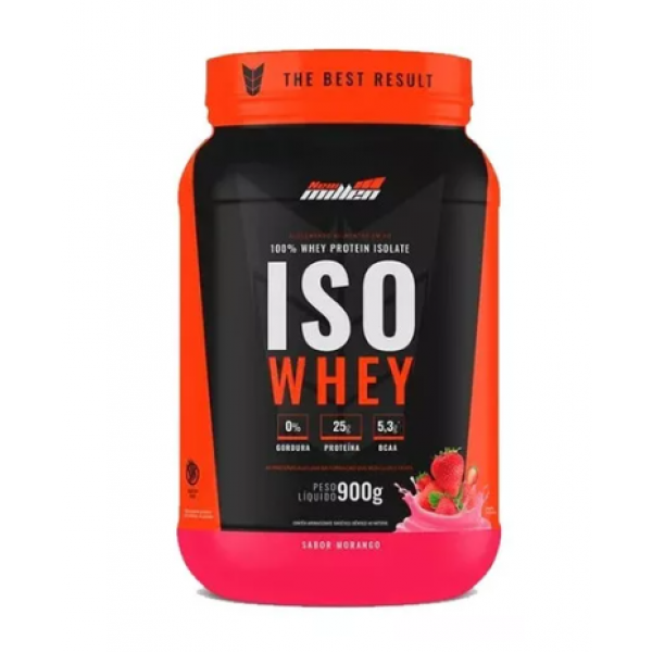 ISO WHEY MORANGO POTE 900G NEW MILLEN 