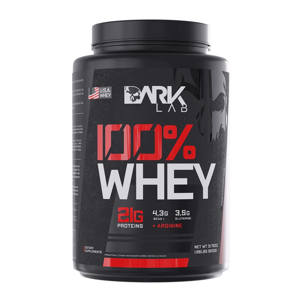 100% WHEY PROTEIN 900G BAUNILHA DARK LAB