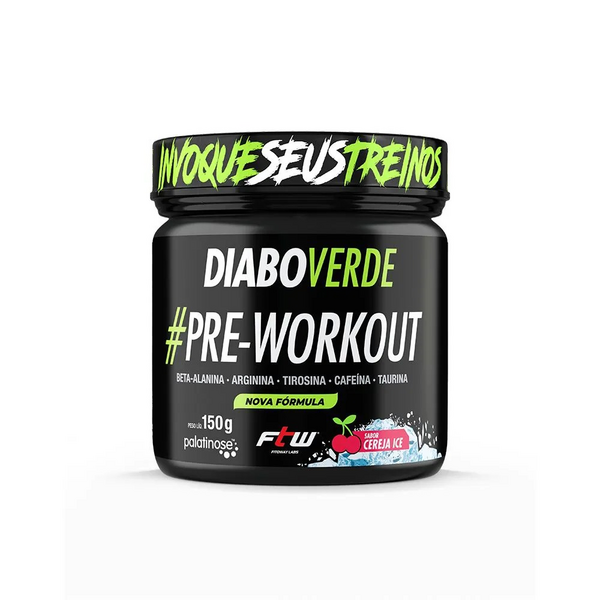 DIABO VERDE #PRE-WORKOUT 150G - SABOR CEREJA ICE