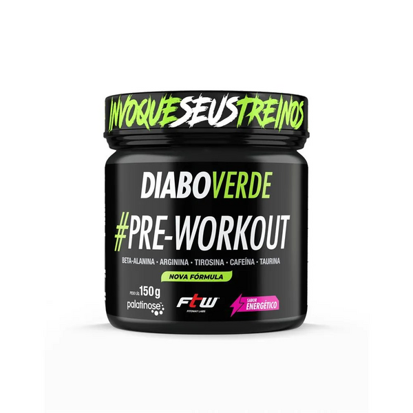 DIABO VERDE #PRE-WORKOUT 150g - SABOR ENERGÉTICO