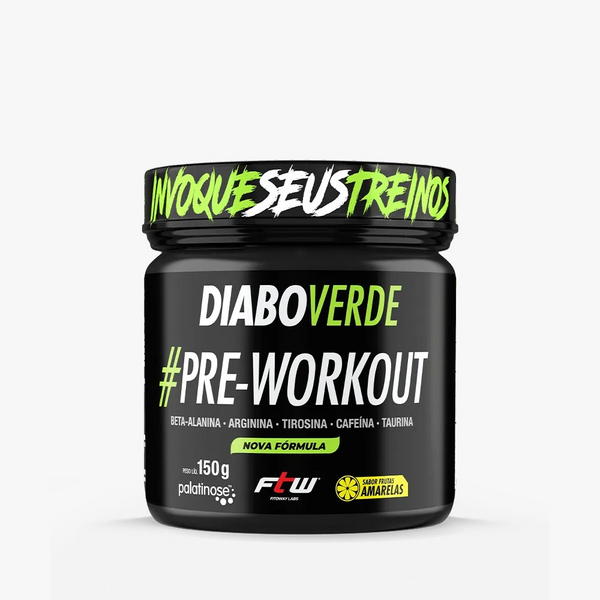 DIABO VERDE #PRE-WORKOUT 150g - SABOR FRUTAS AMARELAS