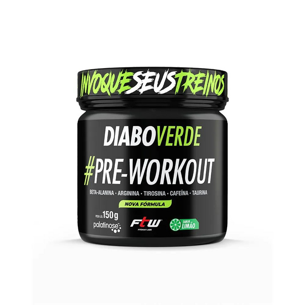 DIABO VERDE #PRE-WORKOUT 150g - SABOR LIMÃO