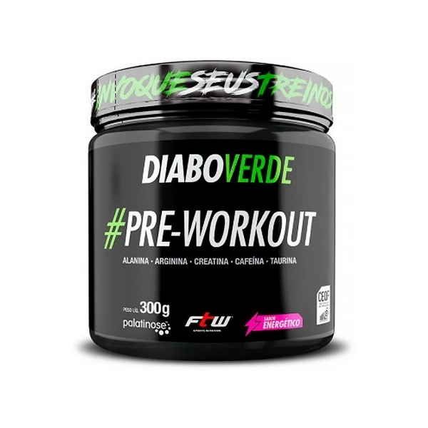 DIABO VERDE #PRE-WORKOUT 300g - SABOR ENERGÉTICO