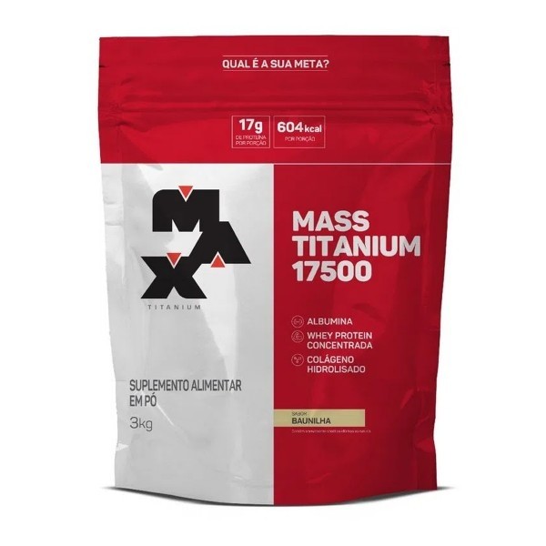 MASS TITANIUM REFIL 3KG BAUNILHA MAX TITANIUM