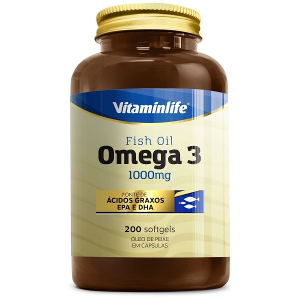 OLEO DE PEIXE - OMEGA 3 1000MG (200 CAPSULAS)