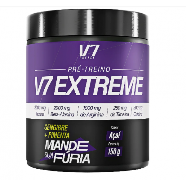 Pre Treino V7 Extreme Açaí 150g  