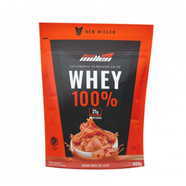 WHEY 100% DOCE DE LEITE REFIL 900G NEW MILLEN