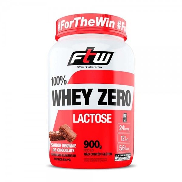 FTW 100% WHEY ZERO LACTOSE 900G - BROWNIE CHOCOLATE