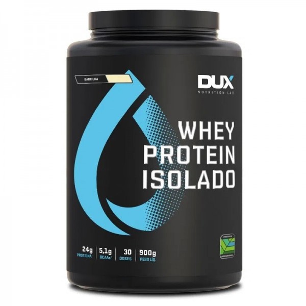 Whey Protein Isolado Morango - Pote 900g dux