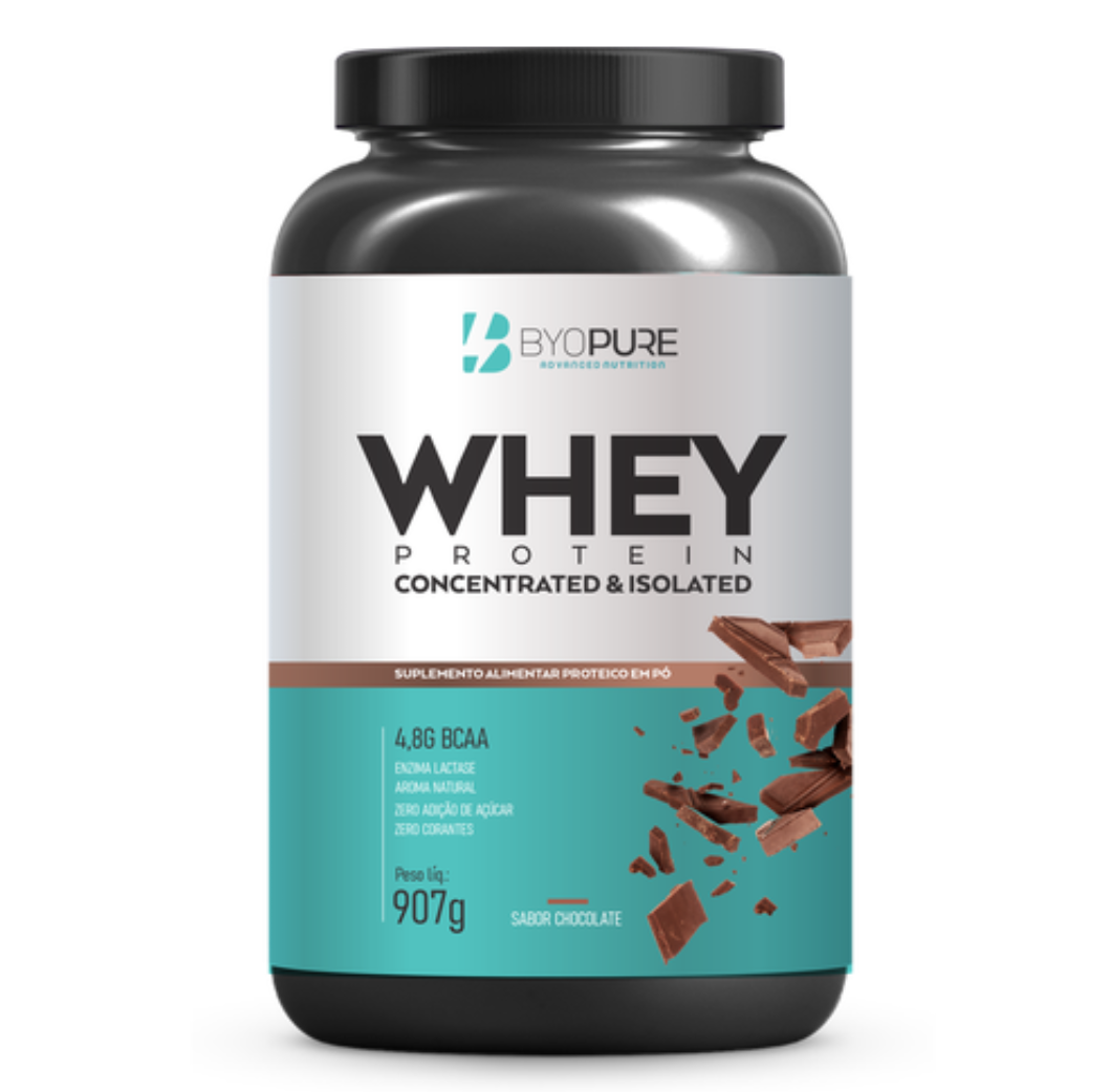 WHEY CONCENTRATED & ISOLATED 907G CHOCOLATE BYOPURE