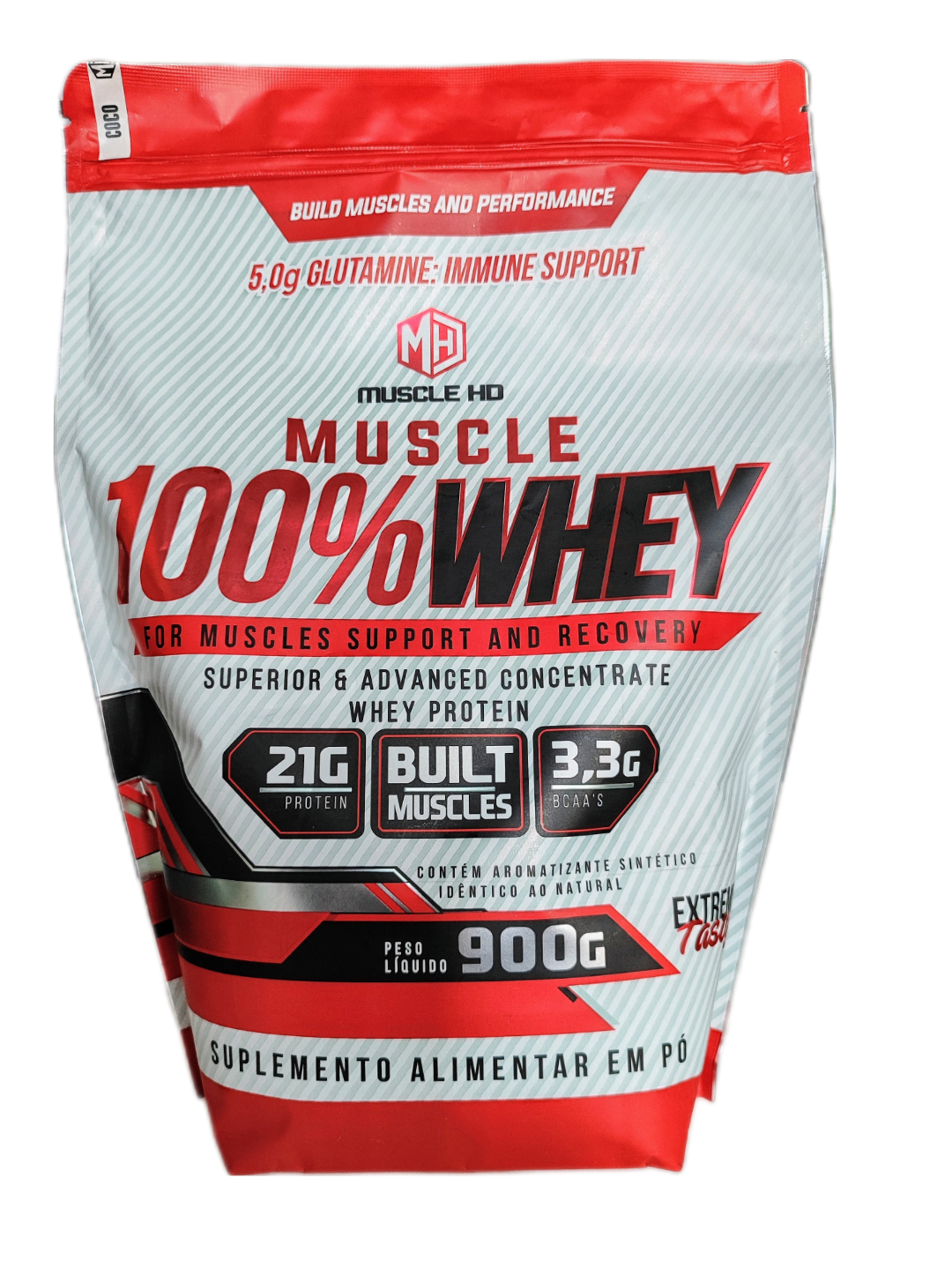 MUSCLE 100% WHEY CHOCOLATE REFIL - 900G