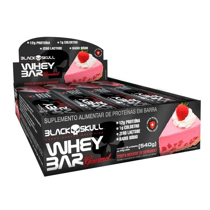 WHEY BAR GOURMET MORANGO 45G UN.