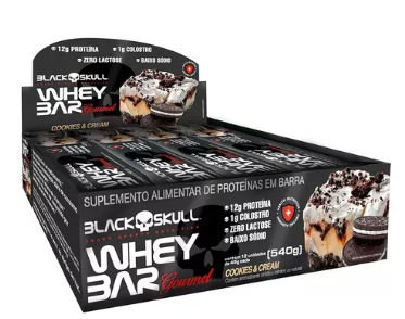 WHEY BAR GOURMET COOKIES E CREAM 45G UN. BLACKSKULL