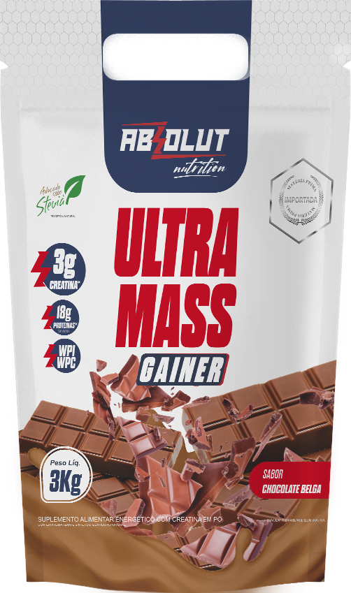 ULTRA MASS GAINER CHOCOLATE BELGA 3 KG ABSOLUT