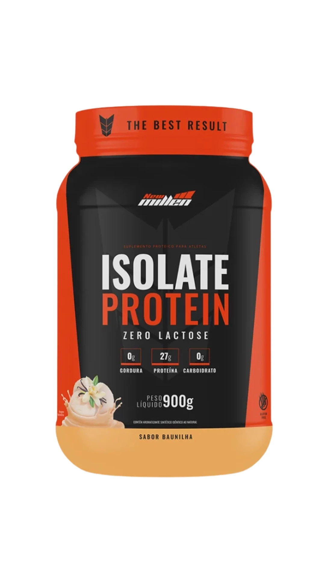 ISOLATE PROTEIN BAUNILHA POTE 900G NEW MILLEN 