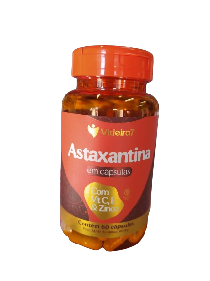 ASTAXANTINA C/VIT C, ZINCO E V7 60 CÁPSULAS