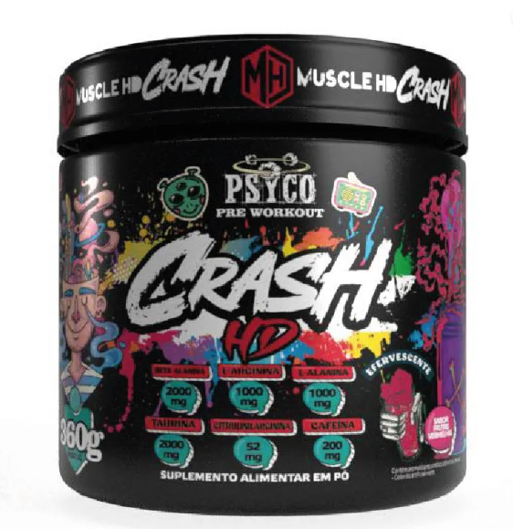 MHD-PSYCO PRE WORKOUT CRASH HD TUTTI-FRUTTI 360G