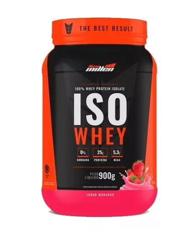 ISO WHEY MORANGO POTE 900G NEW MILLEN 