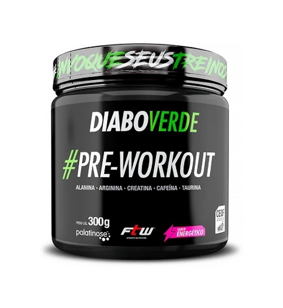 DIABO VERDE #PRE-WORKOUT 300g - SABOR ENERGÉTICO