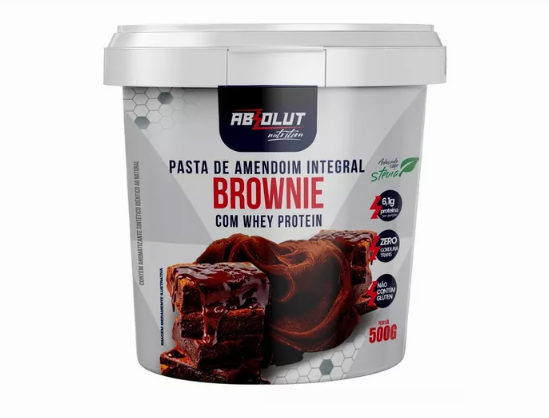 PASTA AMENDOIM BROWNIE 500G ABSOLUT