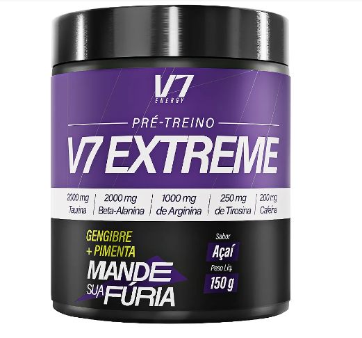 Pre Treino V7 Extreme Açaí 150g  